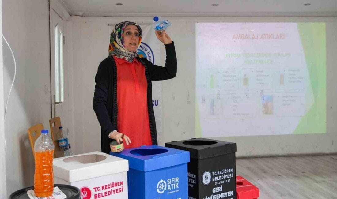 Keçiören Belediyesi tarafından geri dönüşüm ve sıfır atık çalışmaları kapsamında