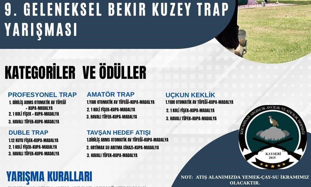 Kocasinan Argıncık Avcılık Atıcılık Derneği 9. Geleneksel Bekir Kuzey Trap