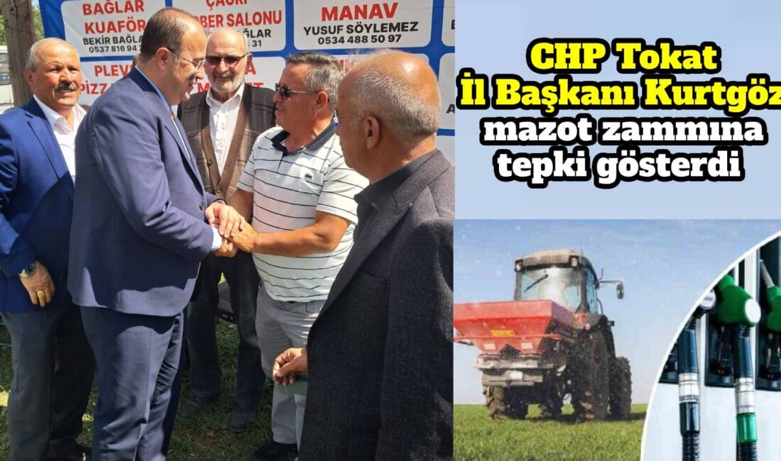 Cumhuriyet Halk Partisi (CHP) Tokat İl Başkanı Çağdaş Kurtgöz, yaptığı