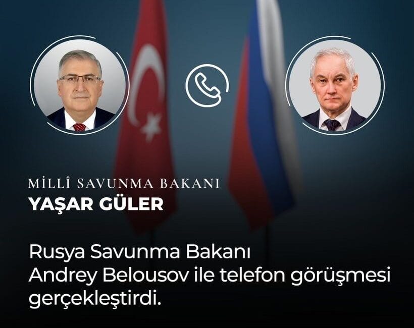 Milli Savunma Bakanı Yaşar Güler ve Rusya Federasyonu Savunma Bakanı
