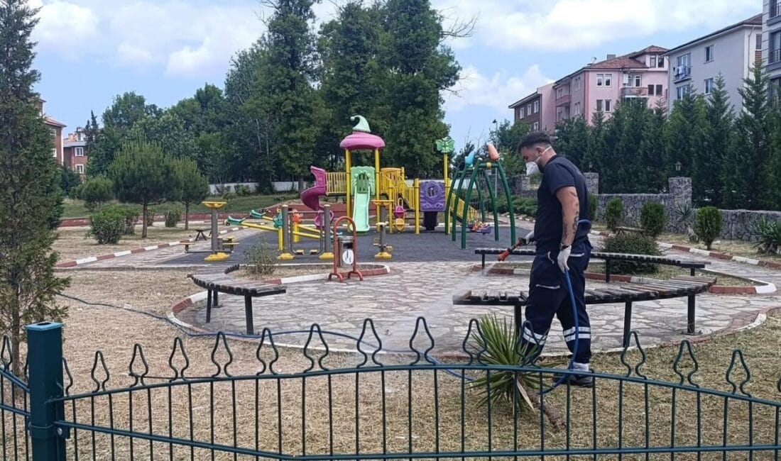Bartın’da kene ve pireler ile mücadele çalışmaları kapsamında park alanları