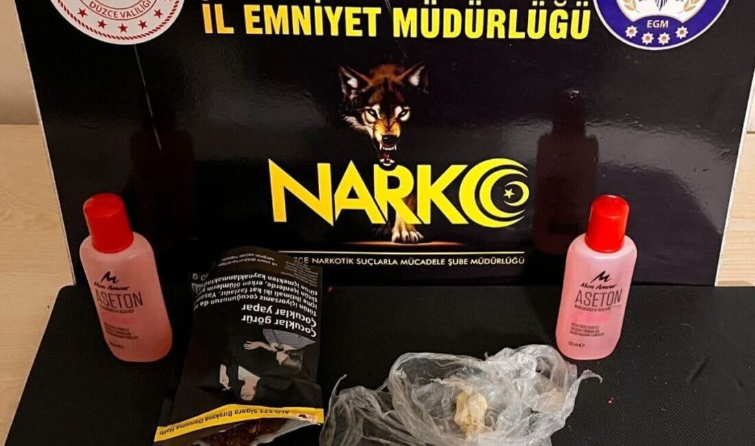 DÜZCE (İHA) – Düzce’de polis ekipleri tarafından yapılan operasyonda 1