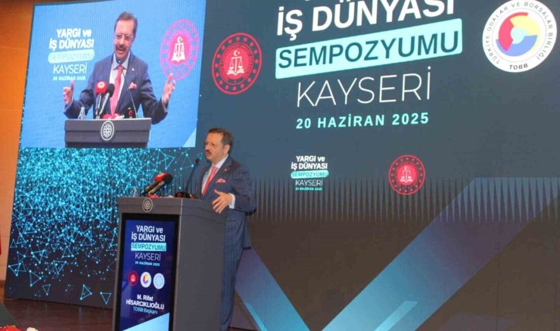 Türkiye Odalar ve Borsalar Birliği (TOBB) Başkanı Rifat Hisarcıklıoğlu, tahkim