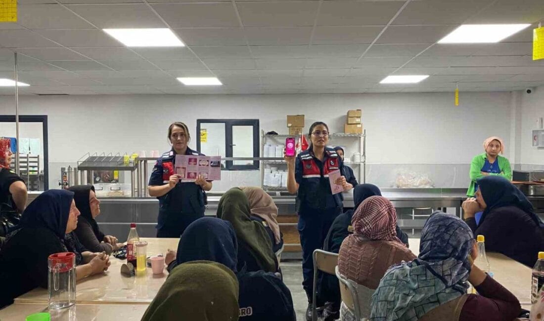 Aksaray’da kadına yönelik şiddetin önlenmesi amacıyla faaliyet yürüten jandarma, kadınlara