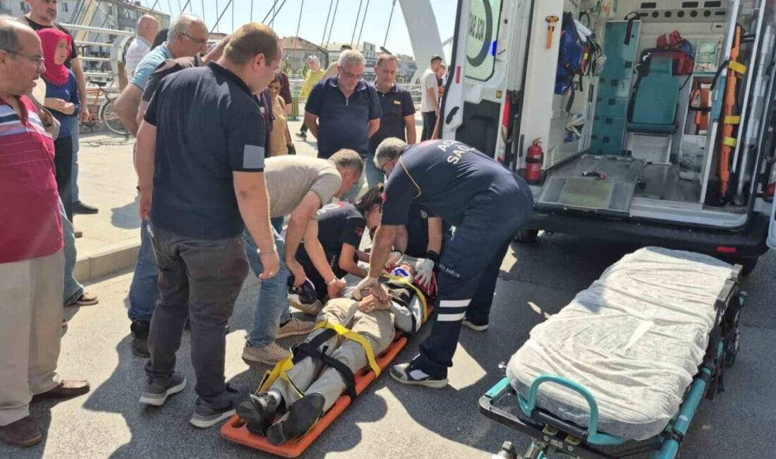 Düzce’de motosiklet ile bisikletin çarpışması sonucunda meydana gelen kazada 2