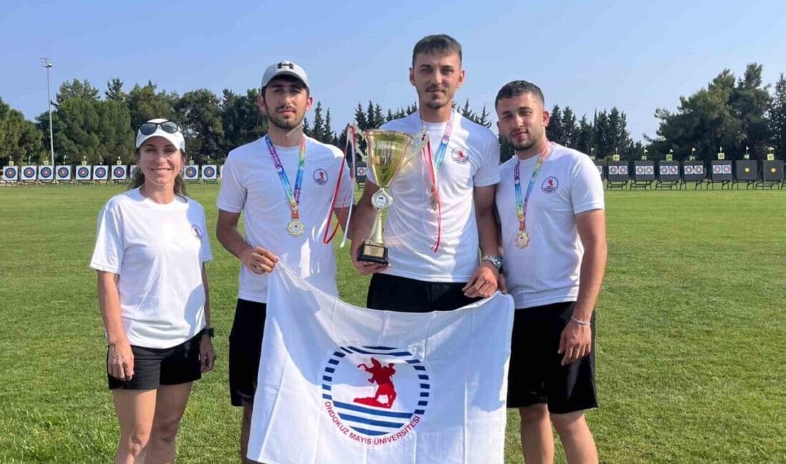 Ondokuz Mayıs Üniversitesi (OMÜ) öğrencileri, Antalya’da düzenlenen Üniversiteler Arası Okçuluk