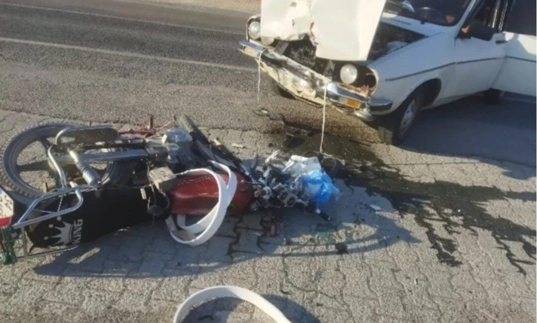 Kayseri’nin Develi ilçesinde otomobil ile çarpışan motosikletin sürücüsü yaralandı. Edinilen