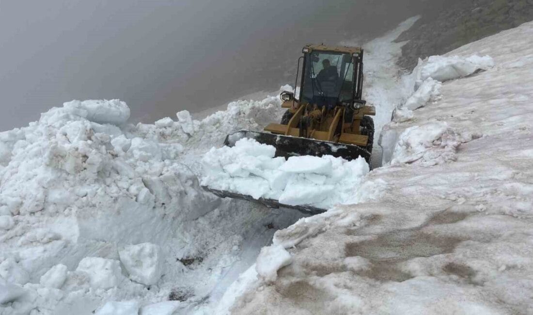 Rize’nin yüksek kesimlerinde yaz mevsimi gelmesine rağmen erimeyerek ulaşıma engel