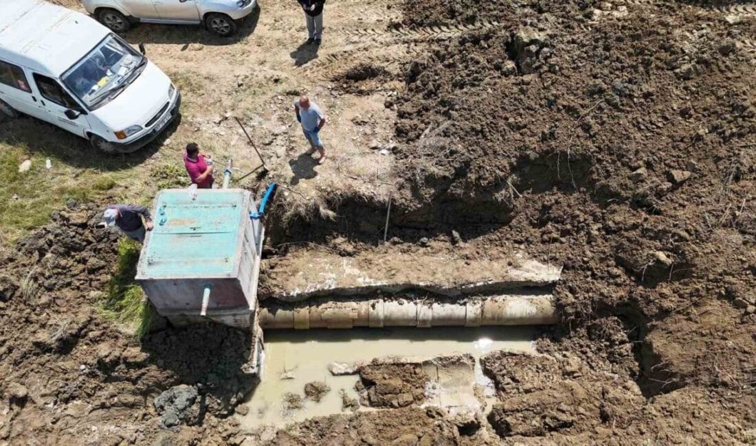 Sinop’un Karasu Ovası’nda çeltik üreticilerini zor durumda bırakan sulama hattındaki